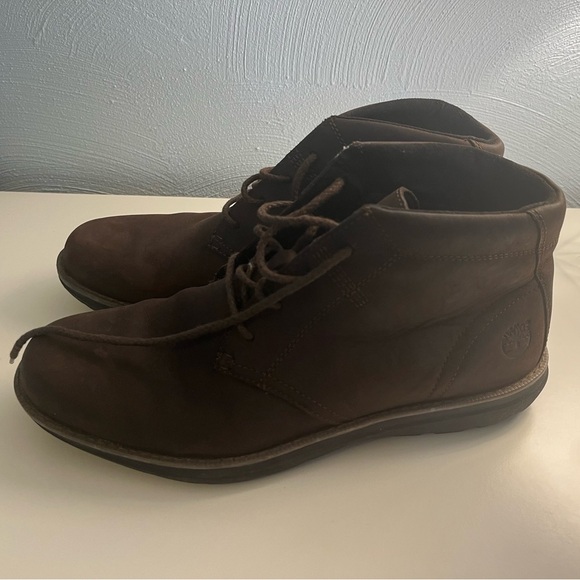 Timberland Edgemont Chukka Ankle Boots Brown Suede Lace Up - Picture 2 of 14